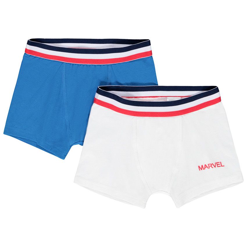 Lot de 2 boxers en coton Marvel - Bleu moyen