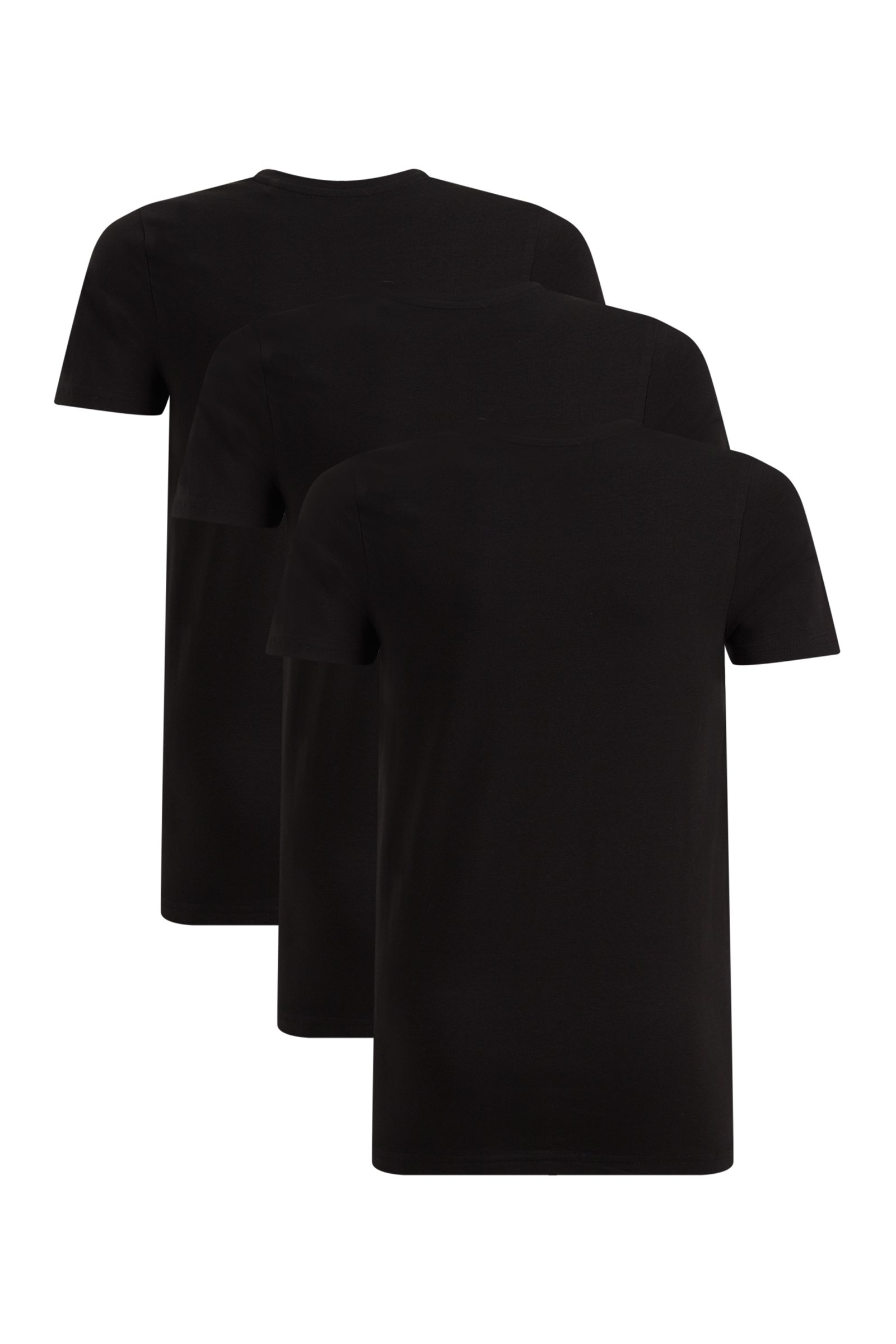 Jongens T-shirt, 3-pack WE Fashion Zwart