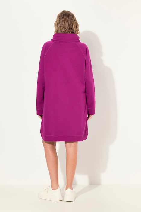 Sweatkleid, Stehkragen, Langarm, Taschen