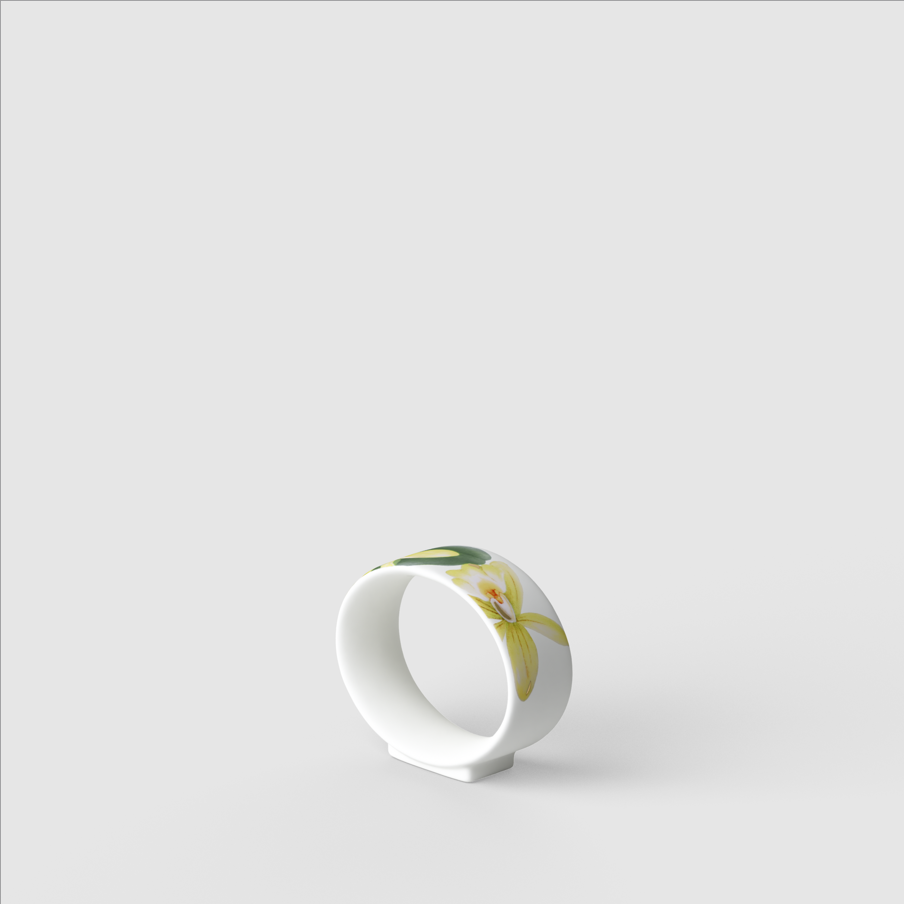 Amazonia Napkin ring Multi-colored, 2.6'' x 1'' x 2.1'', Premium Bone Porcelain