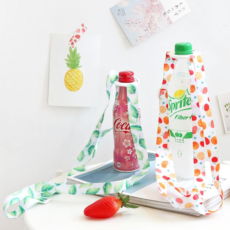 Leuke essentials - Draagriem voor drinkfles met print (verschillende designs)