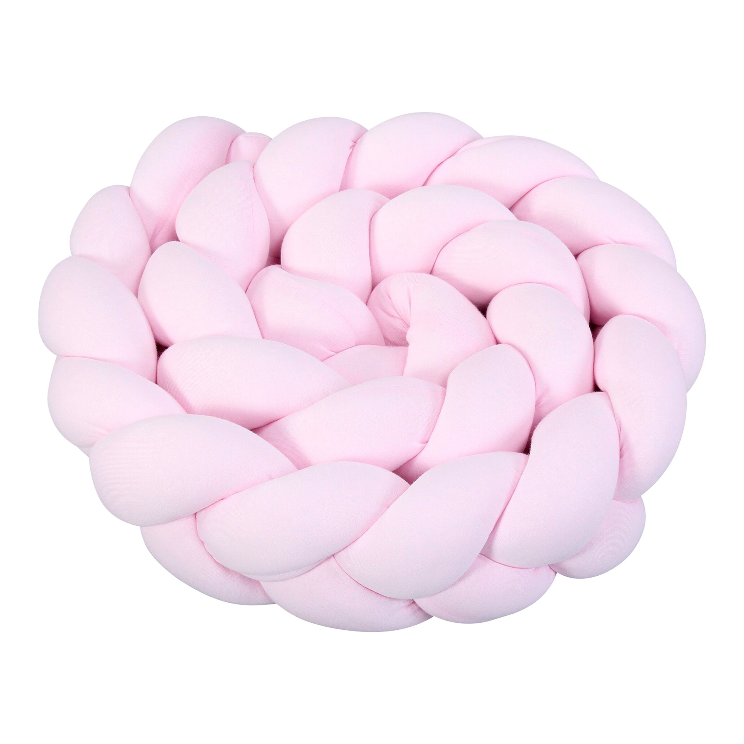 babybay® Nestchenschlange Jersey geflochten 180 cm rosé