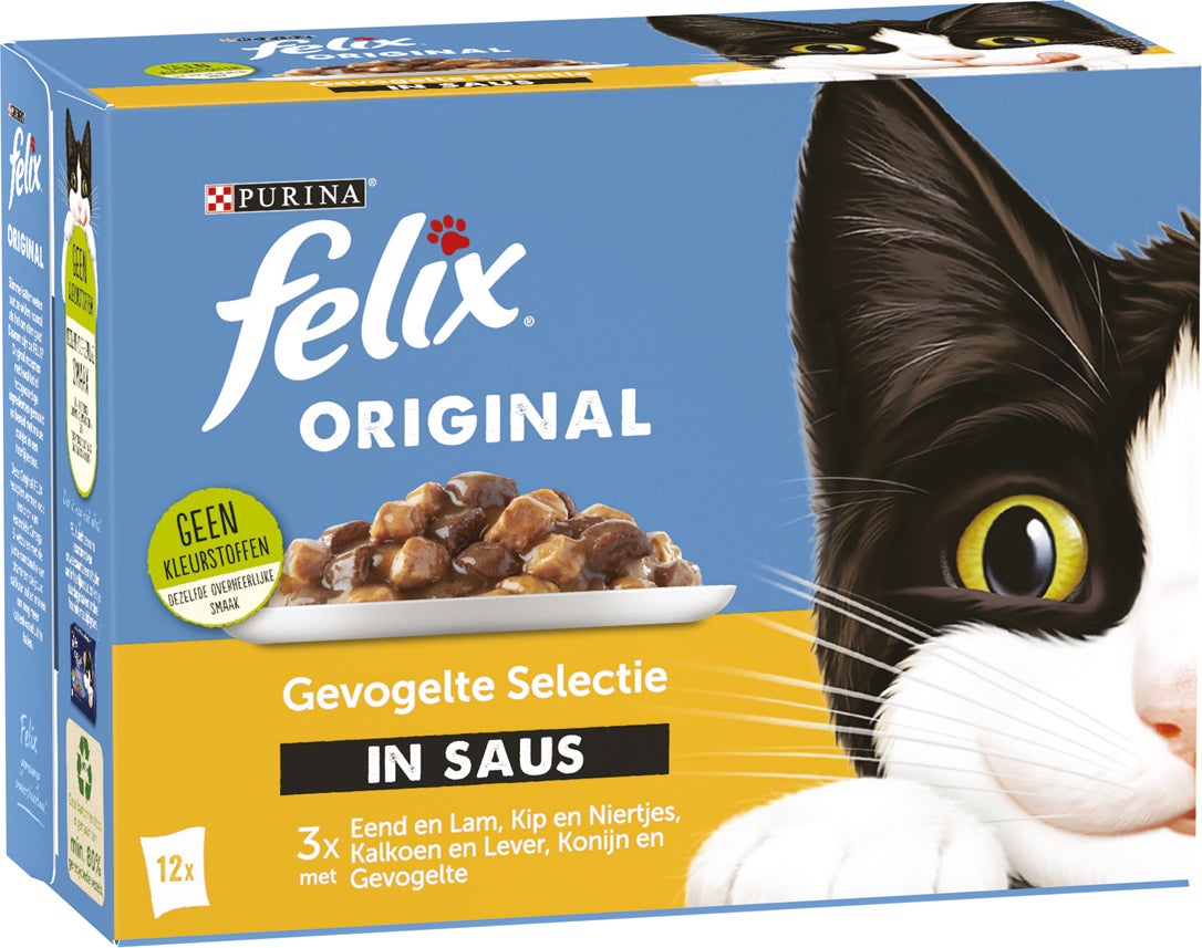 Felix kattenvoer in saus Original Countryside Selectie adult 85 g 12 stuks