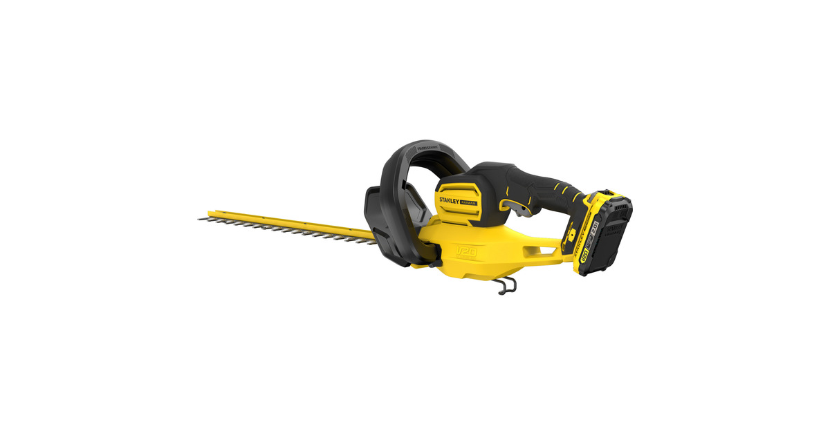 Stanley18V FATMAX V20 accu heggenschaar - 2.0Ah accu  (Geel/zwart, 50 cm,  Accu en oplader inbegrepen)