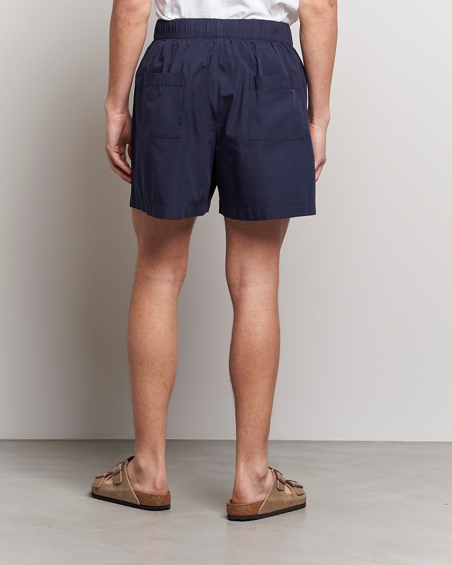 Tekla Poplin Pyjama Shorts True Navy