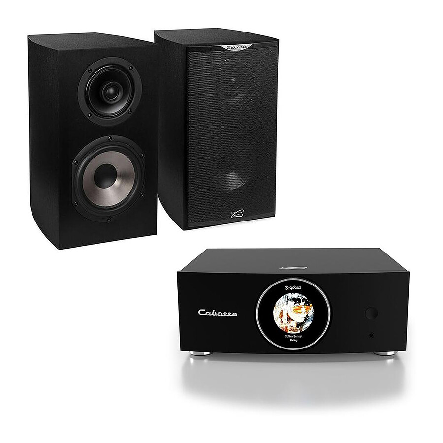 Cabasse ABYSS + Cabasse Antigua MC170 Noir brossé