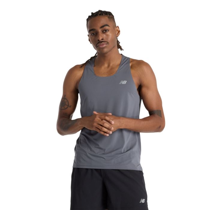 New Balance Herre Singletter RC Race Day Tank Grå