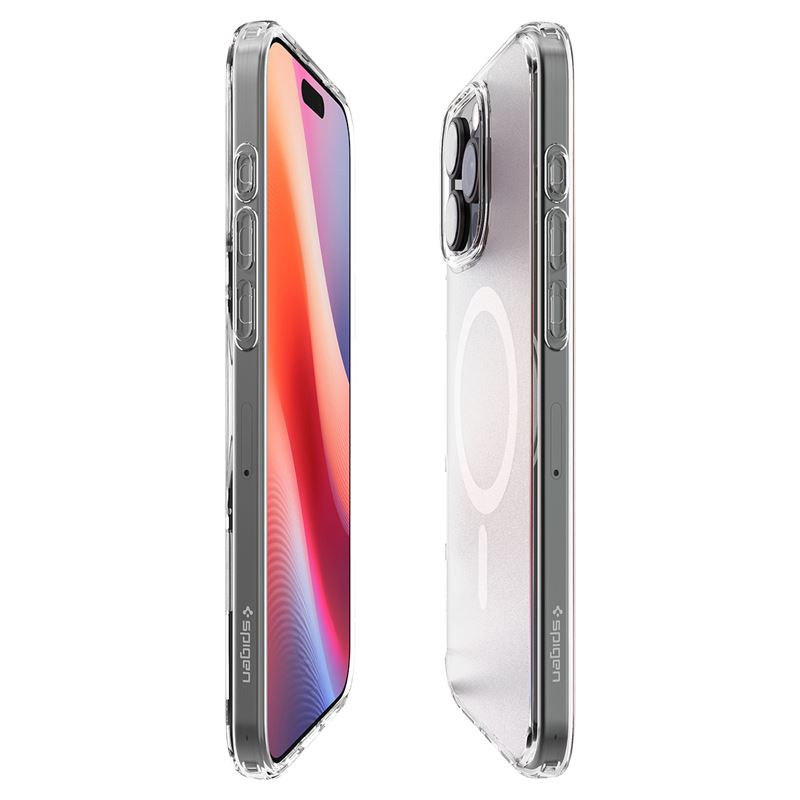 iPhone 16 Pro Max Ultra Hybrid MagSafe Hülle TPU Bumper Acryl Rückseite Air Cushion Fallschutz (ACS08002) - Frost Clear