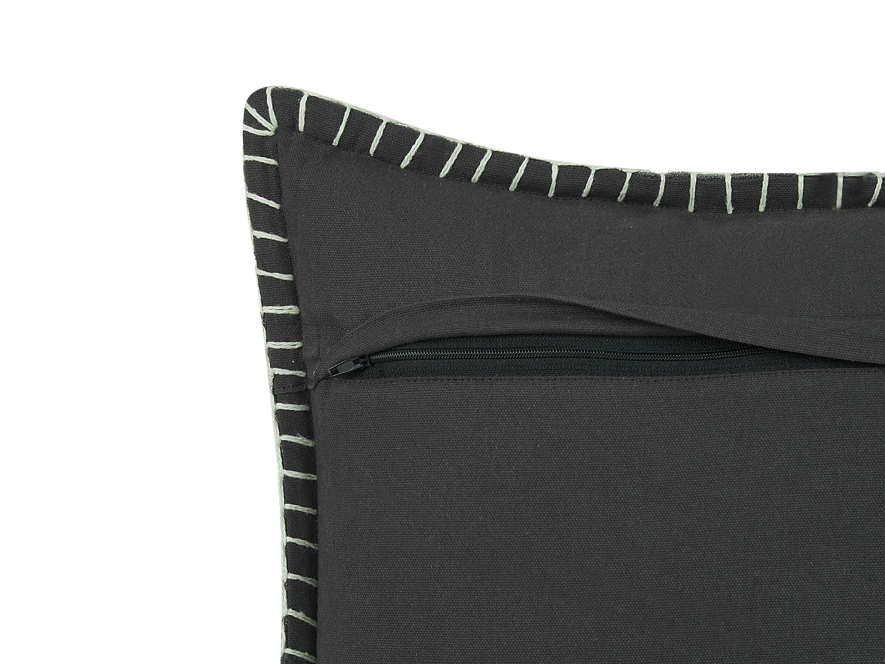 Set van 2 sierkussens MELUR 45 x 45 cm Grijs effen