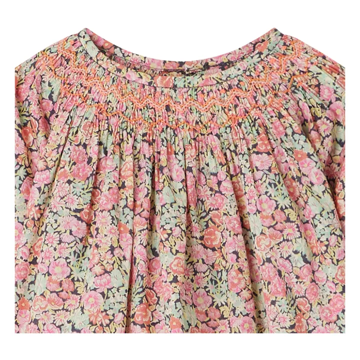 Bonpoint Blouse Smockée Liberty Griotte | Rose