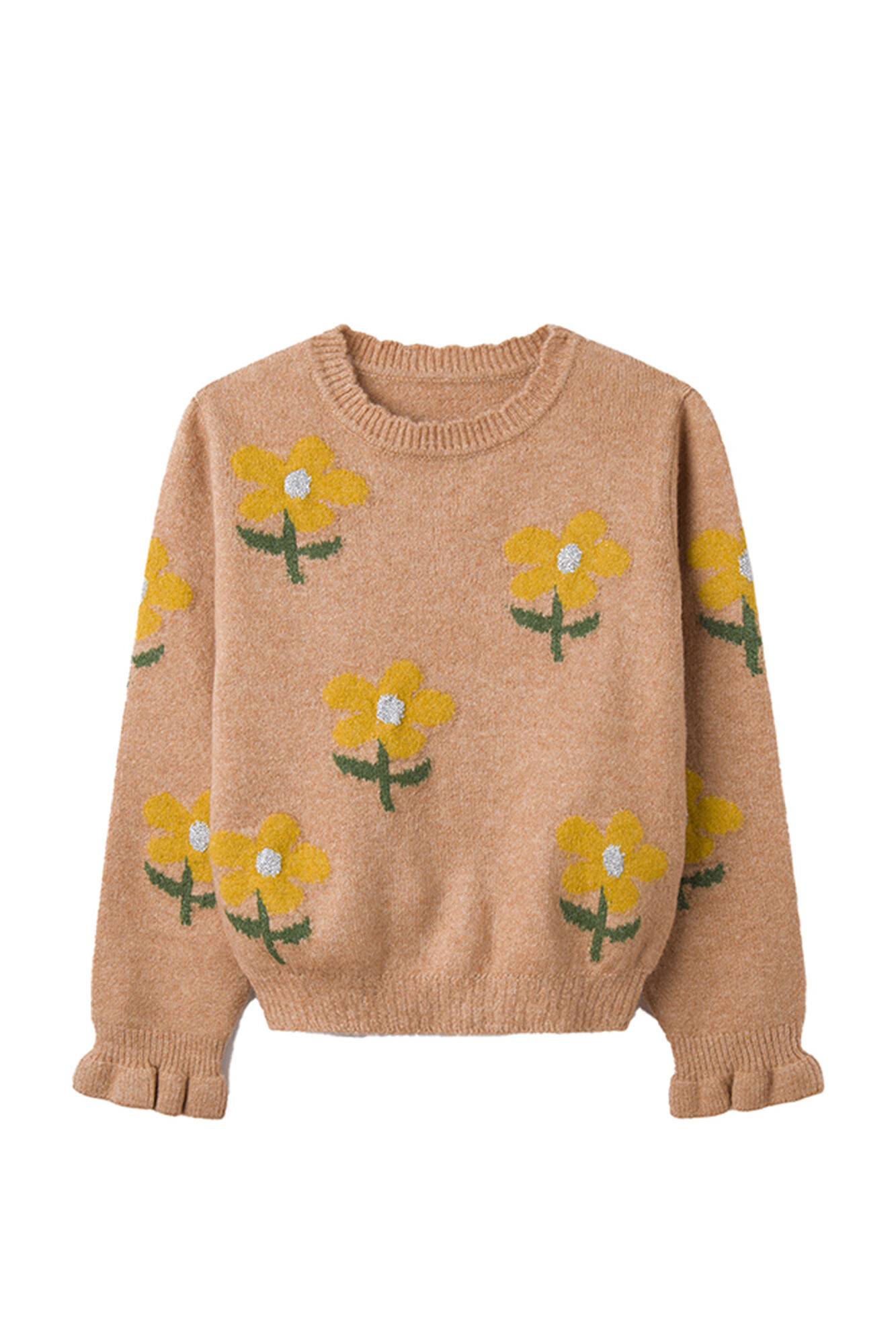 Suéter floral para meninas