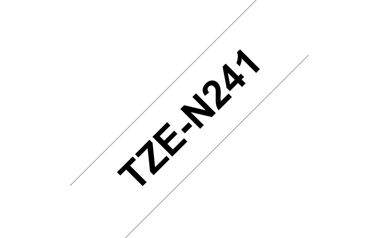 Beschriftungsband TZe-N241 Schwarz auf Weiss18 mm-Beschriftungsband für Etikettendrucker