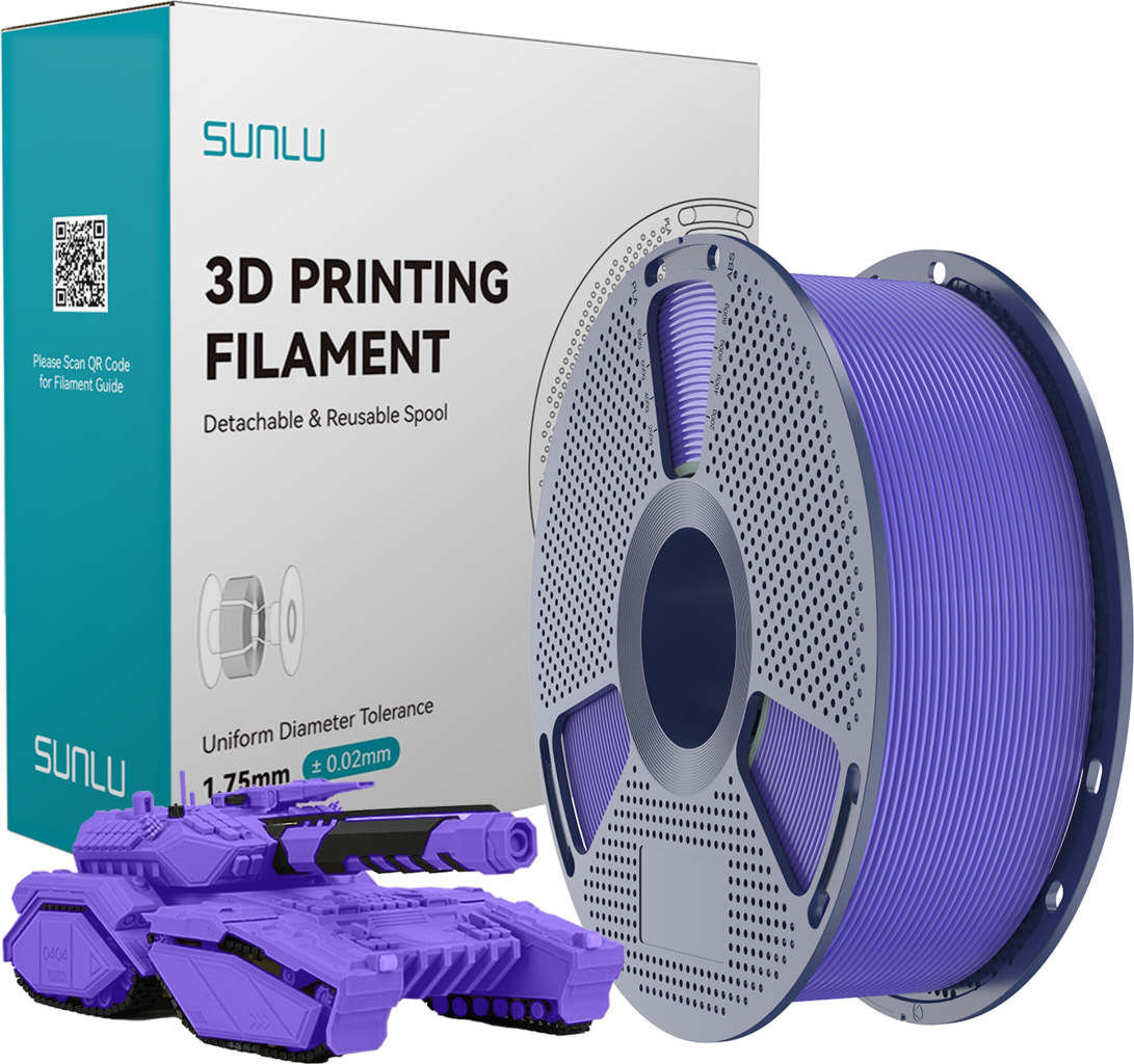 SUNLU  PLA Lavender Purple, 1,75 mm / 1000 g    Biologisch abbaubares PLA Material