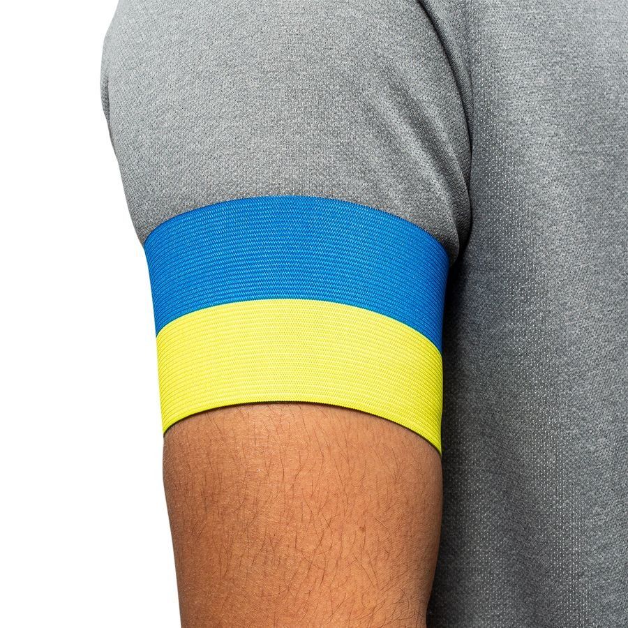 Unisport Brassard de Capitaine Ukraine - Bleu/Jaune