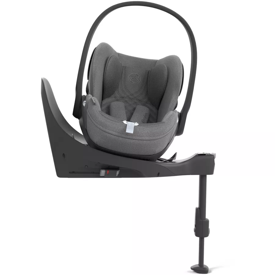 cybex PLATINUM Babyschale Cloud T I-Size Mirage Grey Plus mit Basisstation Base T