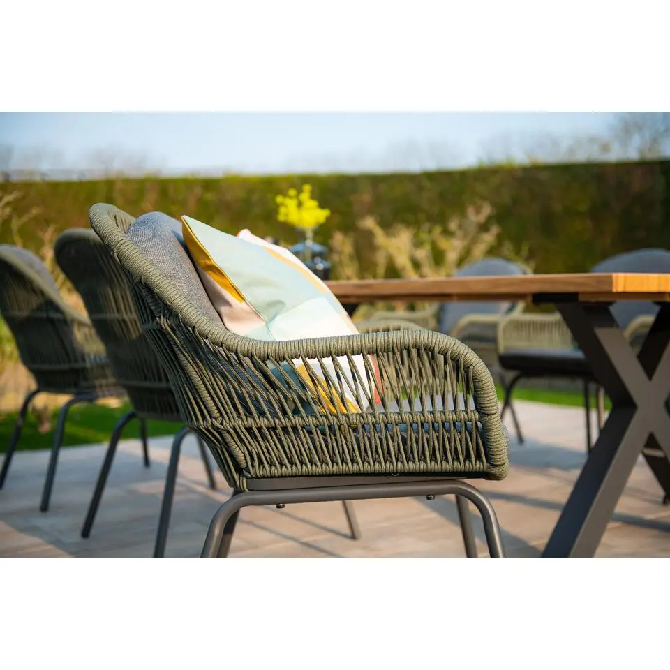 Garden Impressions Triton dining stoel - Rope/Moss Green