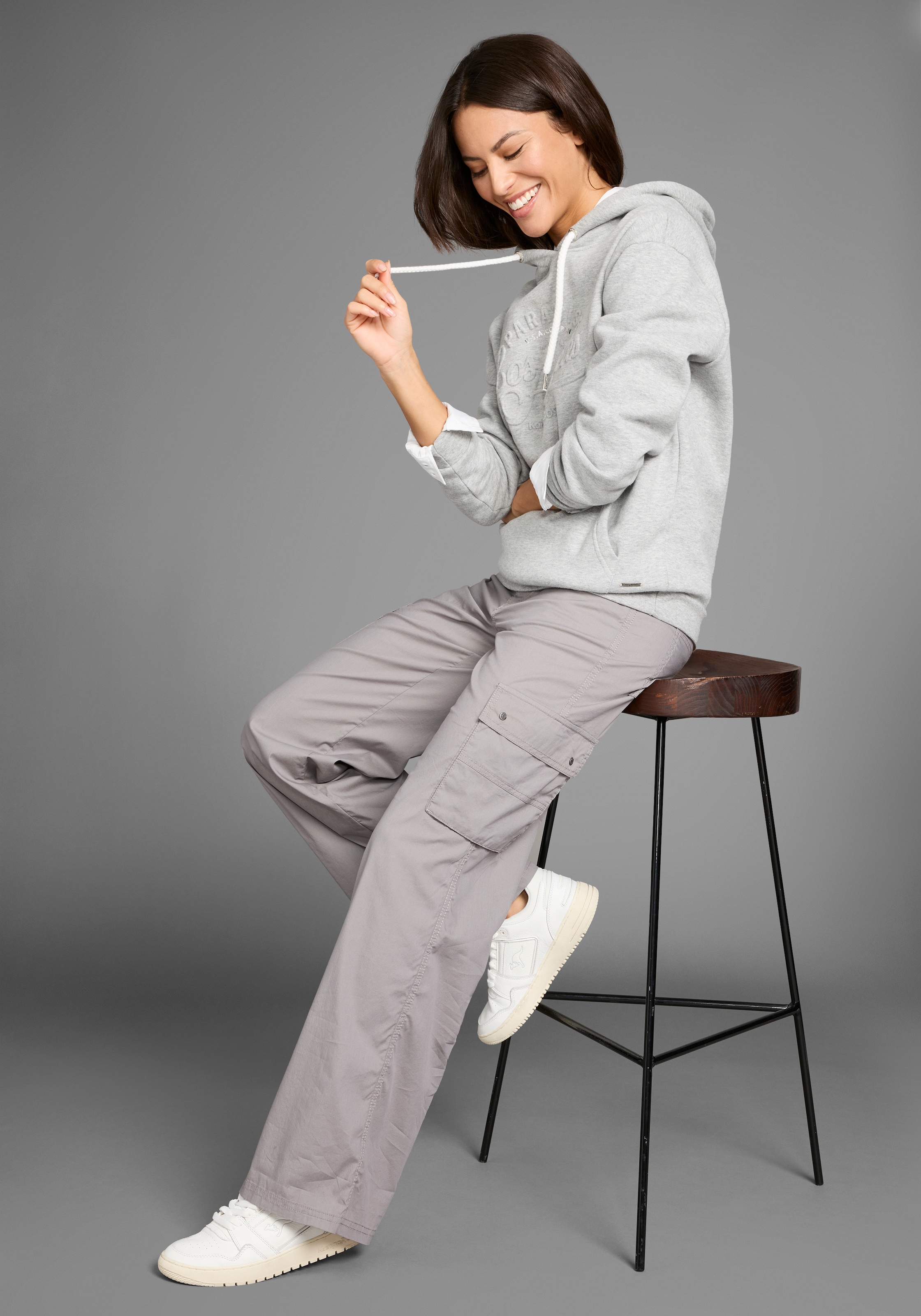 KangaROOS Cargohose  Wide-Leg mit Cargotaschen