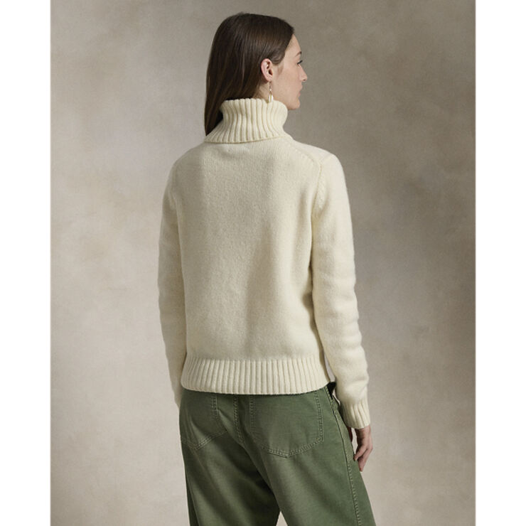 Polo Ralph Lauren Wool Turtleneck Sweater Authentic cream
