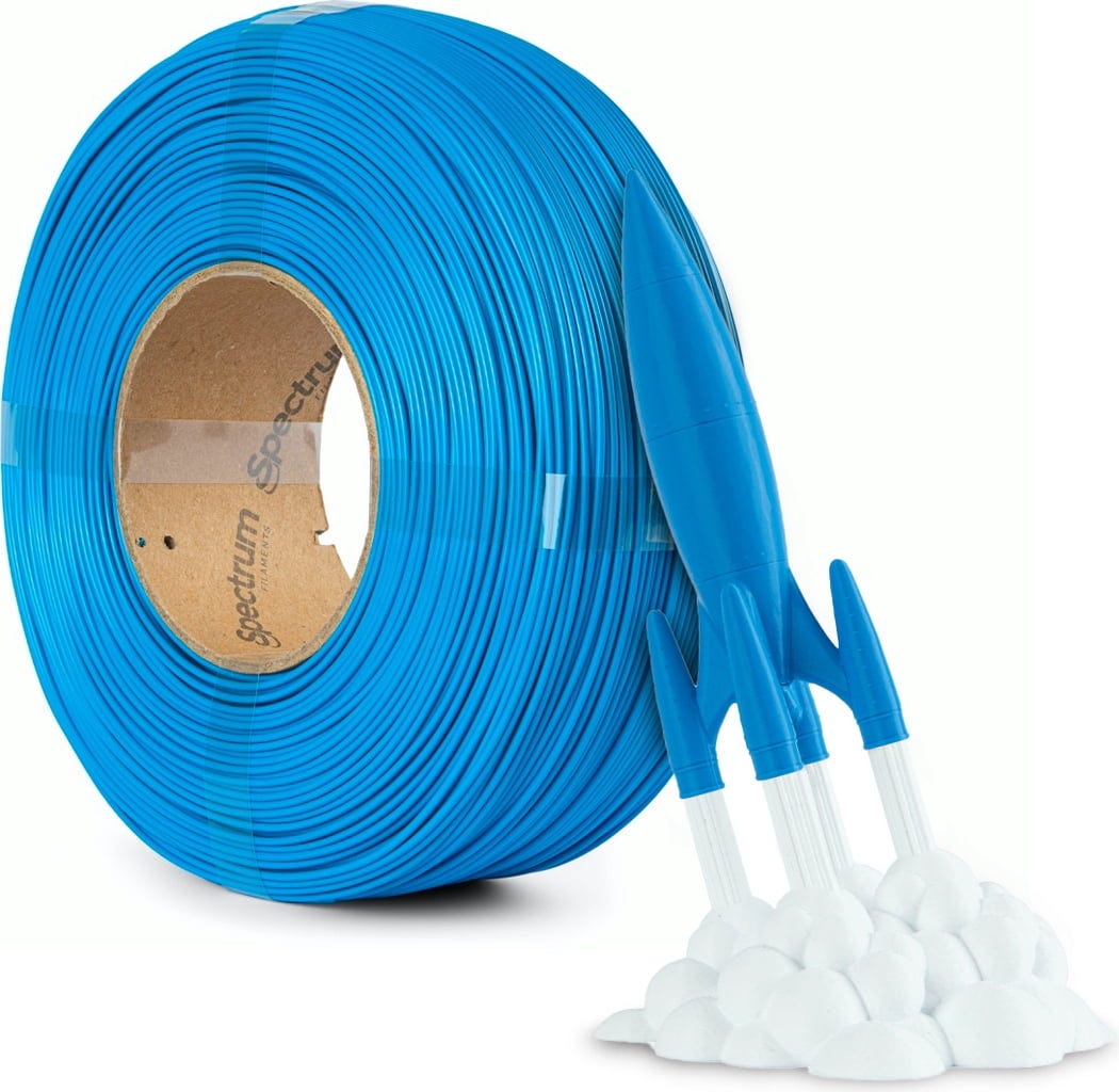 Spectrum  ReFill Premium PLA High Speed Pacific Blue, 1,75 mm / 1000 g    PLA ohne Spule für den Hochgeschwindigkeitsdruck in Pacific Blue