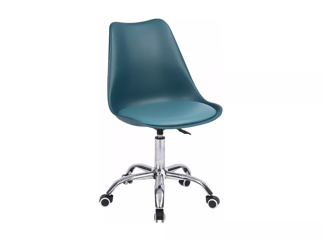 Chaise de bureau réglable en hauteur bleue ANNE - HAPPY GARDEN