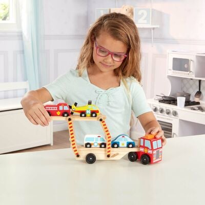 Melissa & Doug Utrykningskjøretøy Lekesett