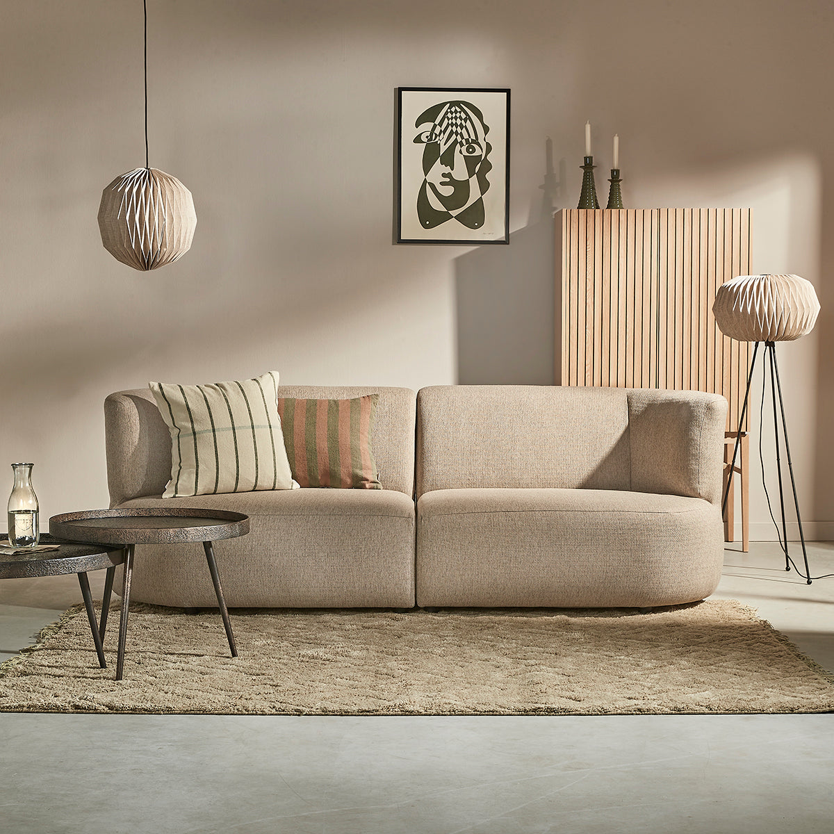 by fonQ Linen Hanglamp Ã 40 cm - Rond