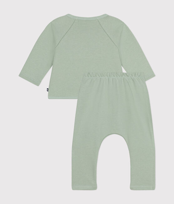 Ensemble 2 pièces en molleton bébé