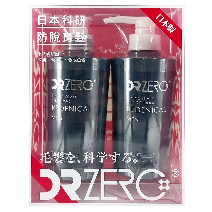 EWI Lab - DR ZERO Redenical Haar & Hoofdhuid Shampoo & Conditioner Set Mannen