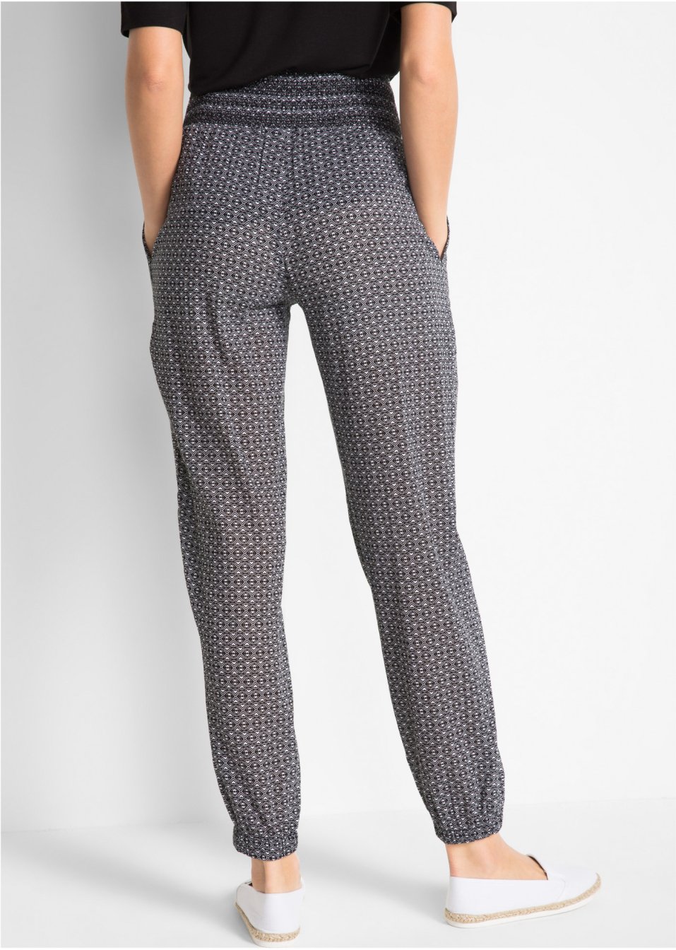 Pantalon sarouel froissé