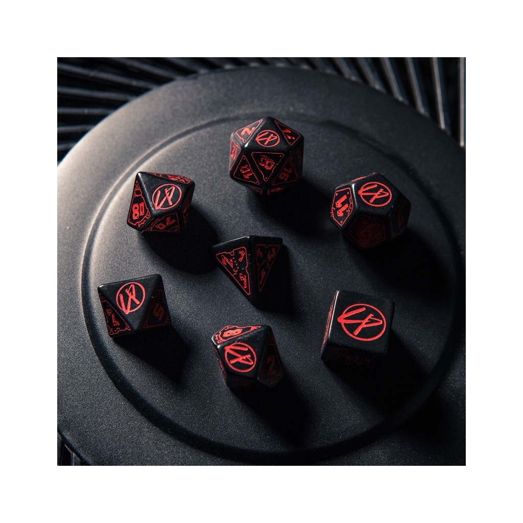 Cyberpunk Red RPG Dice Set
