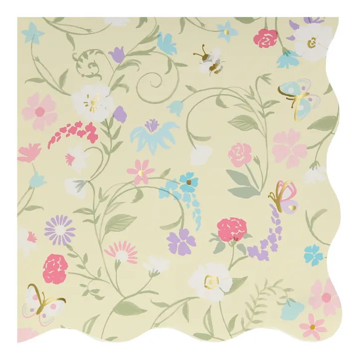 Meri Meri Petites serviettes en papier florales Ladurée - Set de 16