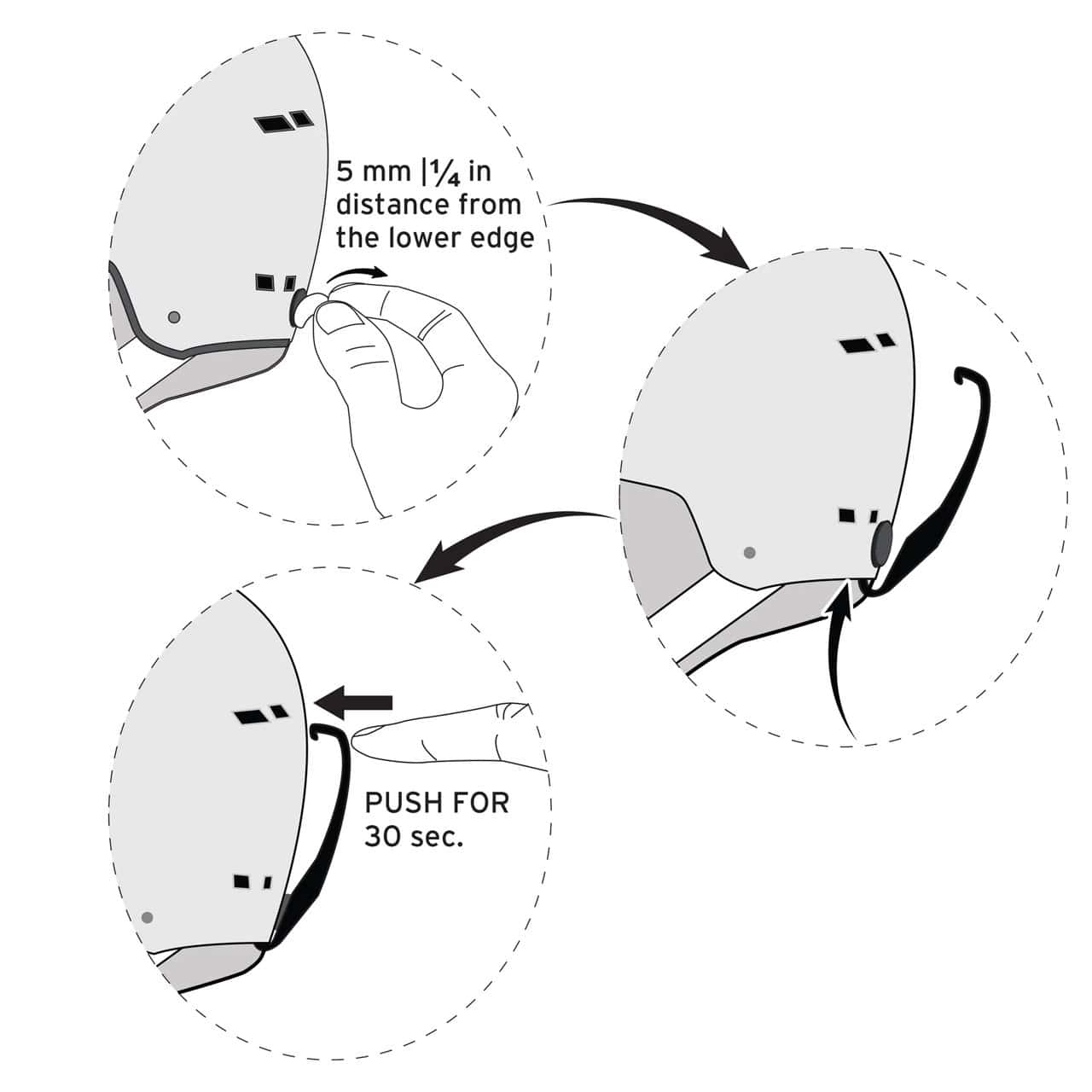 Shred Totality Goggle Clip Kit | Shred Skihelme | Shred | S | MARKEN | XSPO