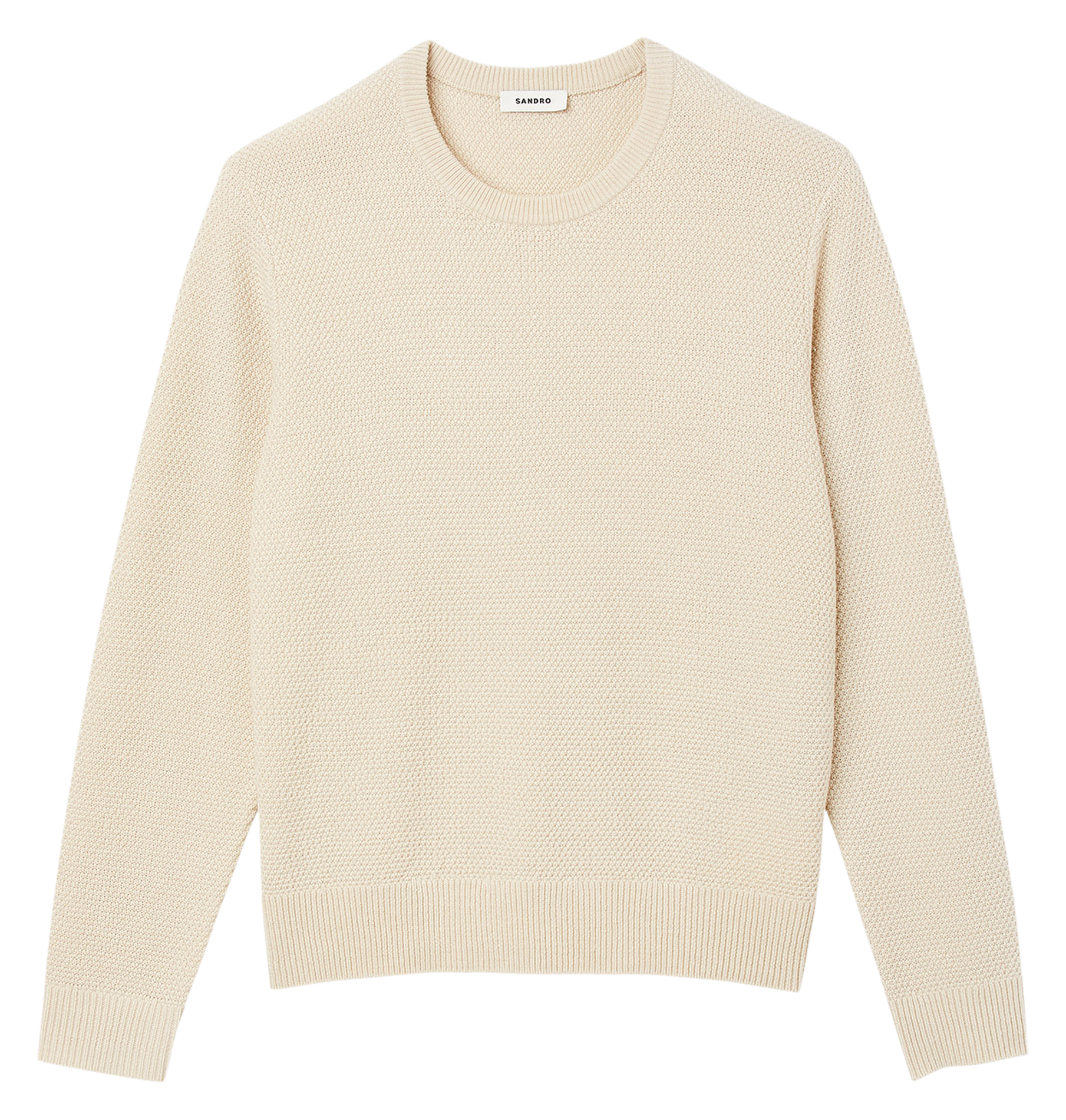 Pull col rond regular fit en laine mélangée | Multicolore