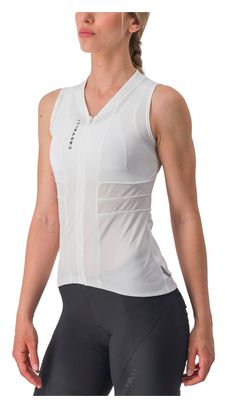 Maillot Sans Manches Femme Castelli Anima 4 Blanc Ivoire