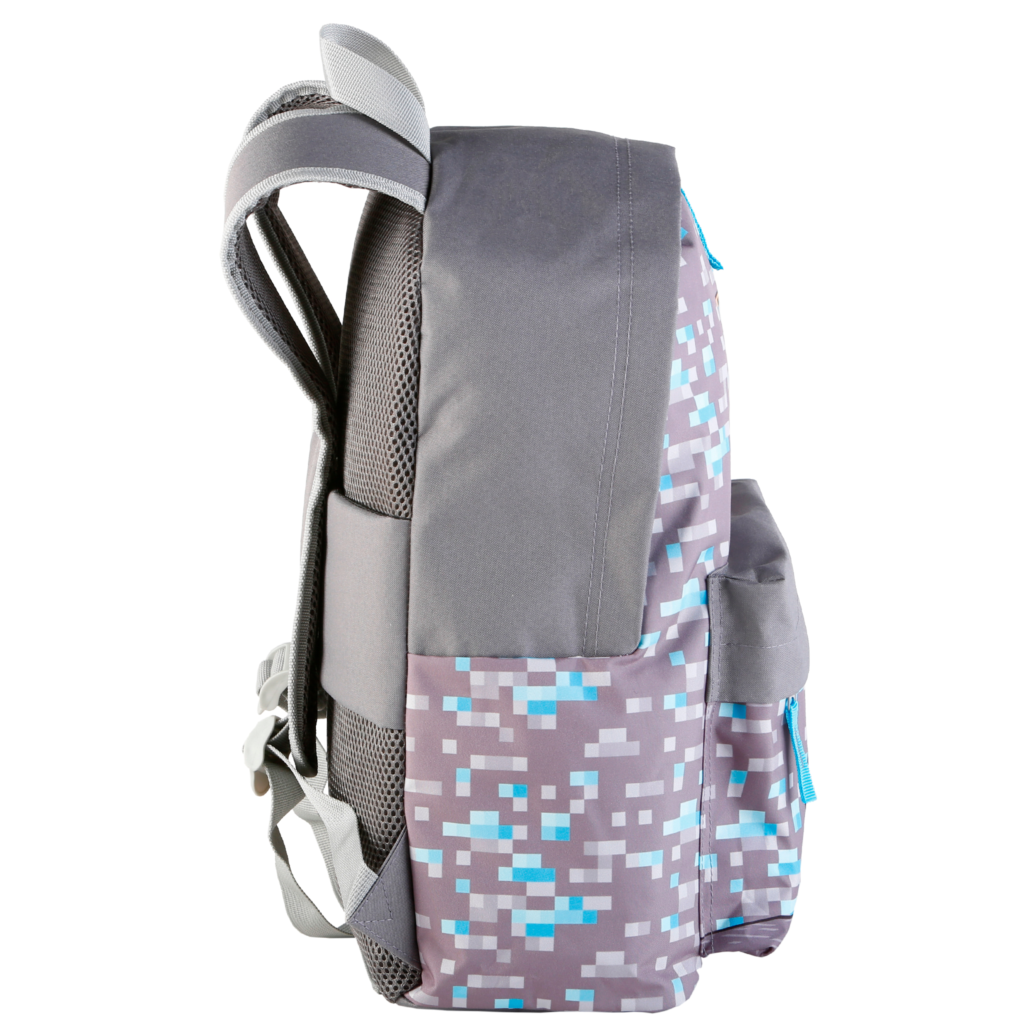 Mochila escolar Minecraft Warriors com dois compartimentos + carrinho para brinquedos com 4 rodas giratórias