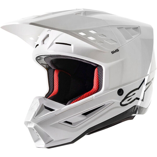 Alpinestars - Casque S-M5 Solid Blanc brillant