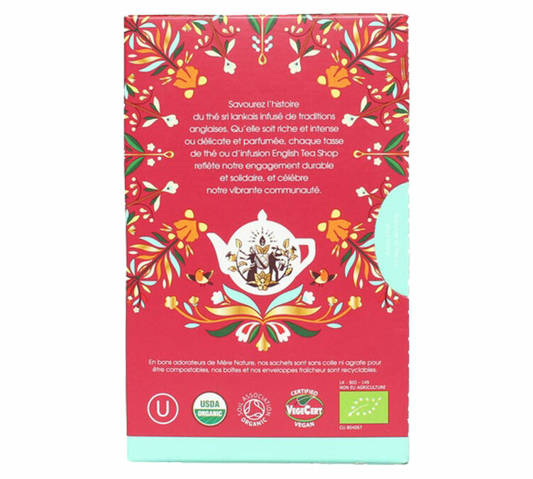 Thé Noir Bio - Noël à Ceylan Cannelle et Épices- 20 sachets - ENGLISH TEA SHOP