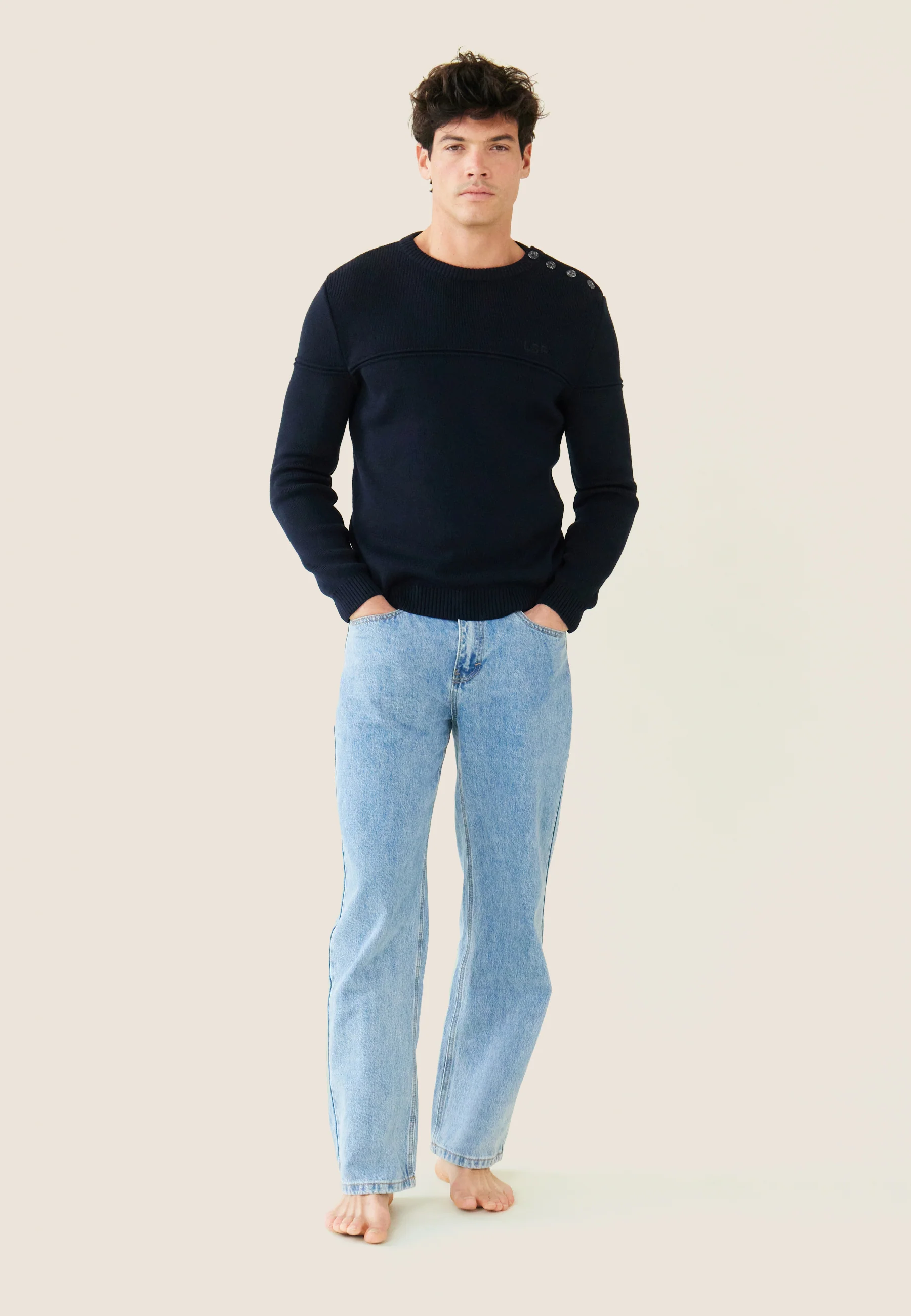 Pull Homme-François Bleu Marine