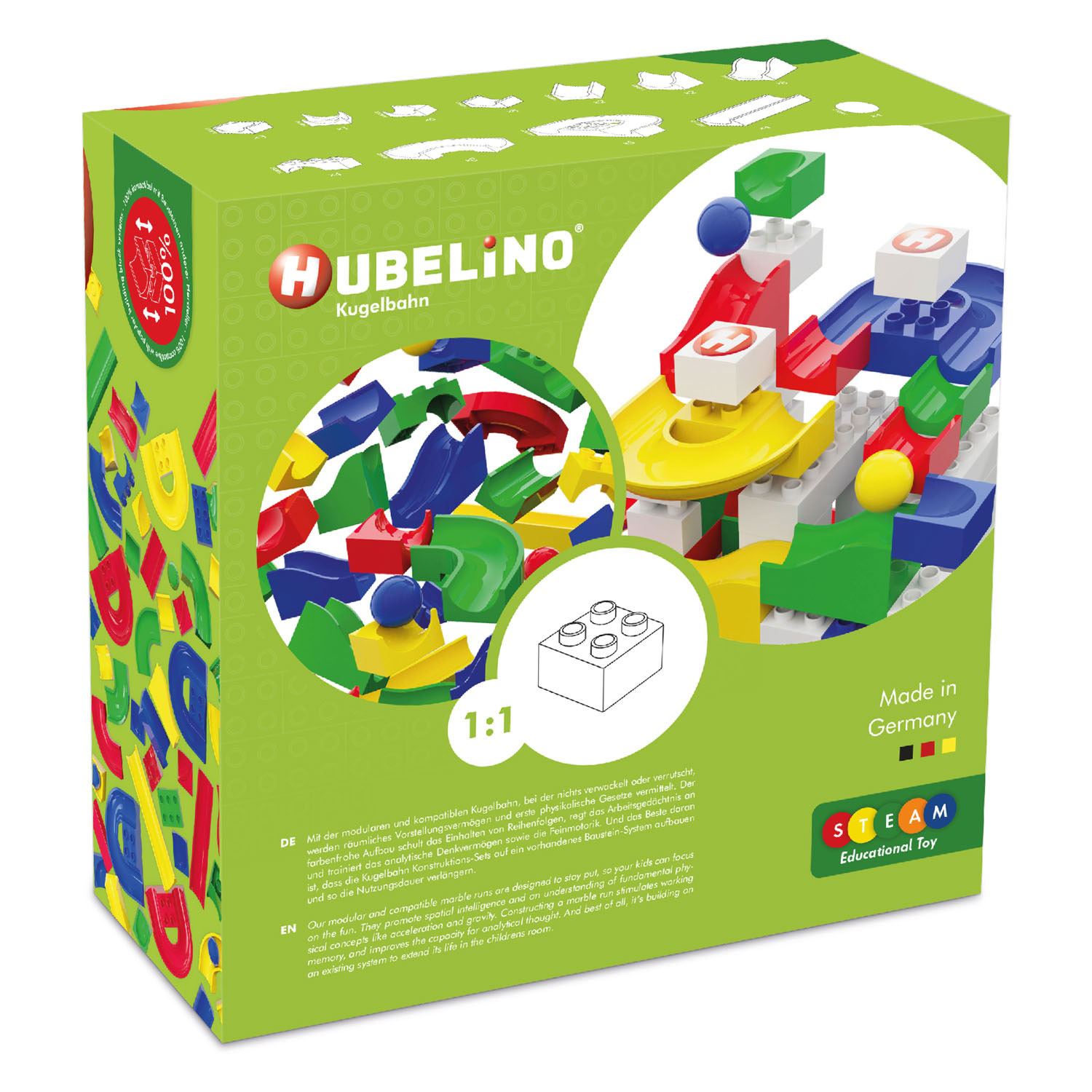 Hubelino Knikkerbaan Baanelementen, 55dlg.