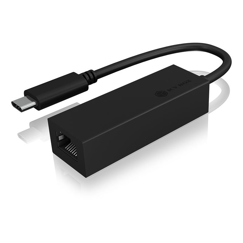 Icy Box Adapter USB-C-RJ45 IB-LAN100-C3, 0.085 m