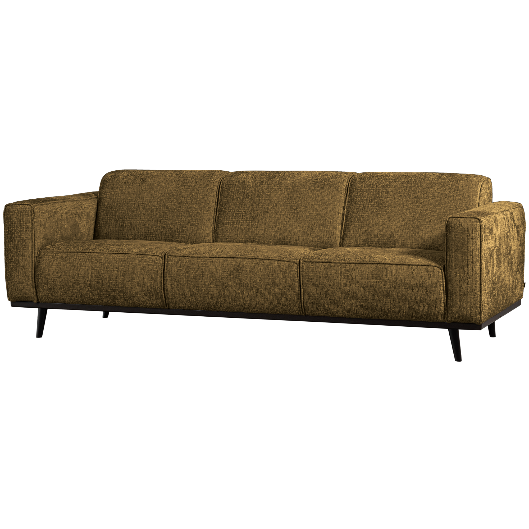 3-zits bank Statement Statement 3-zits Bank - 230 cm - Structure Velvet - Brass