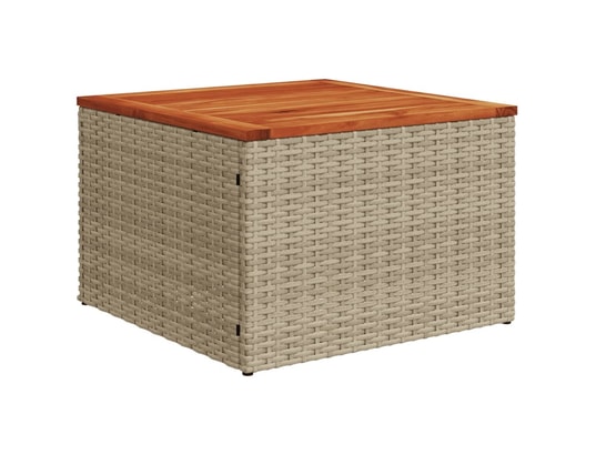 VIDAXL - Salon extérieur Salon de jardin avec coussins 10 pcs beige résine tressée
