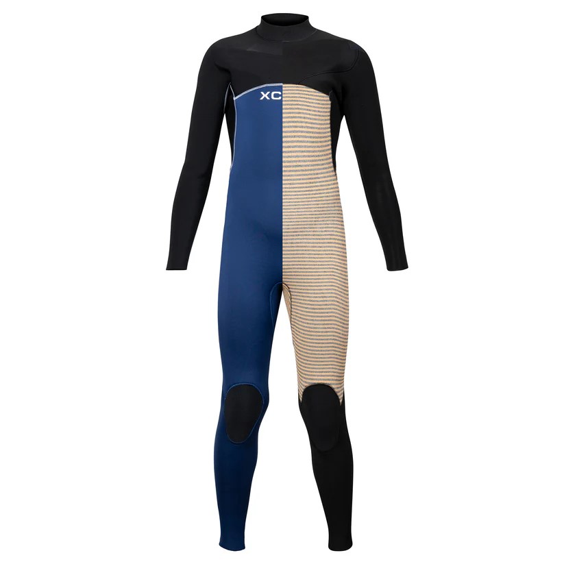 Xcel Combinaison Kid Comp Front Zip 4/3 mm - Navy Black 10 ans