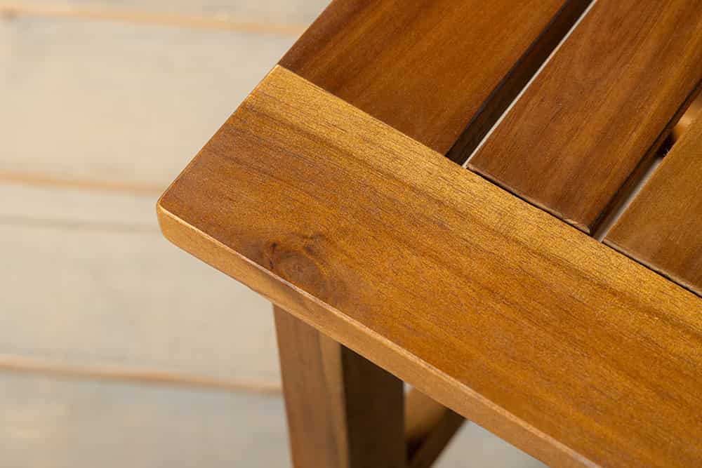 Outdoor Garten-Sitzgruppe BALI 110cm natur honey finish Akazie Massivholz wetterfest