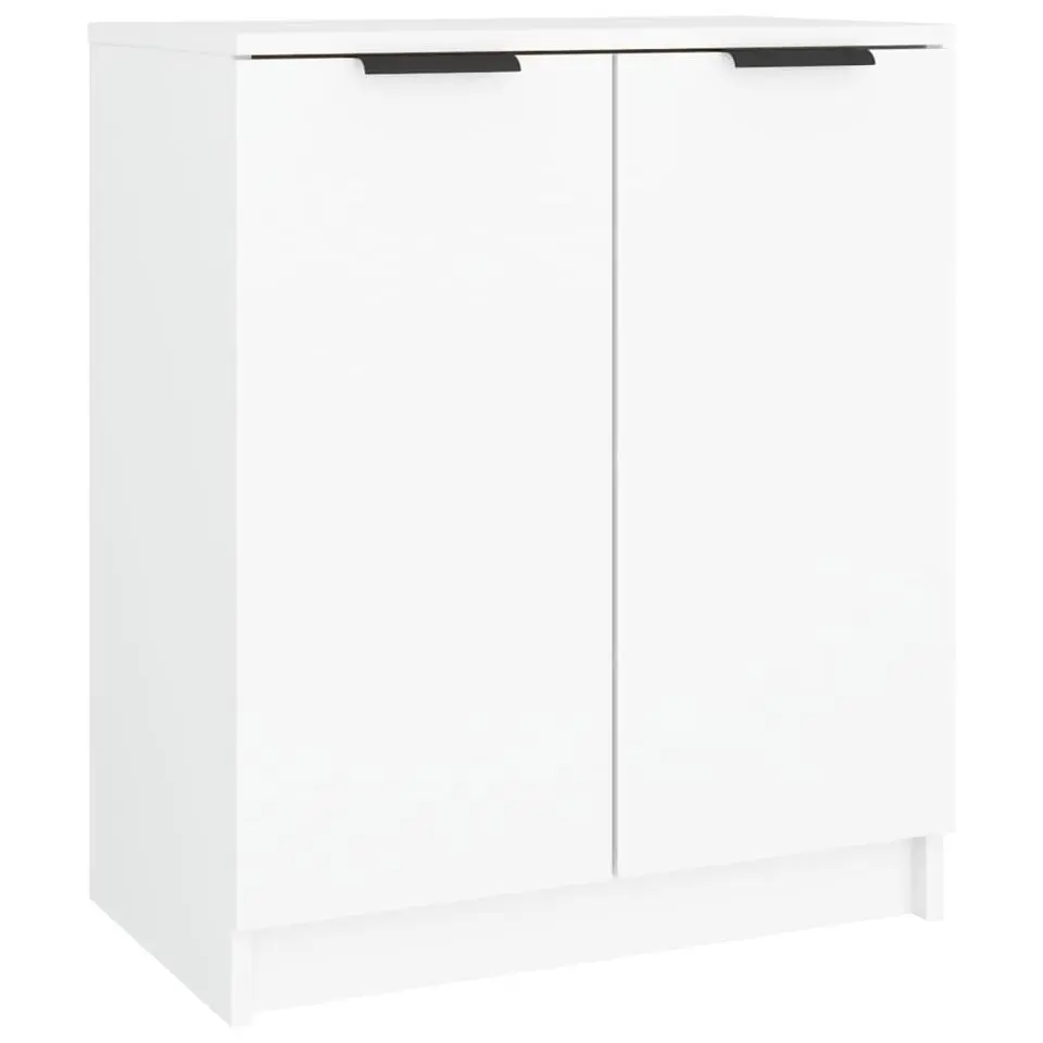 vidaXL - Schoenenkast met 2 deuren - Wit - Bewerkt hout - 59x35x70 cm