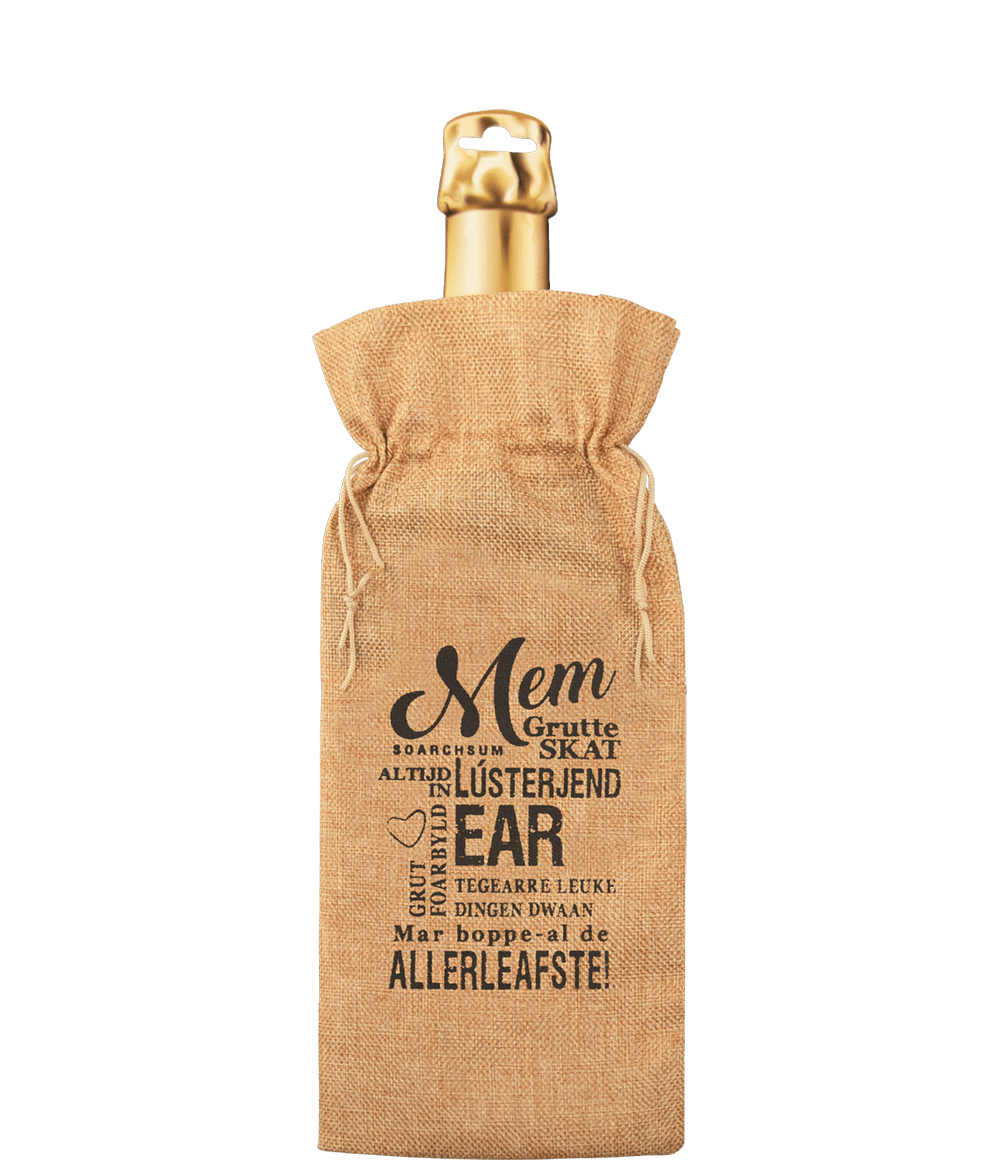 Cadeauzakje Fles Mem 42cm