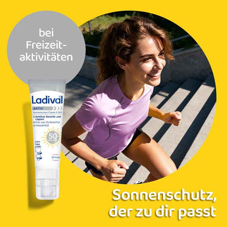 Ladival Aktiv Sonnenschutz Creme & Stift LSF 50 + , 30 ml