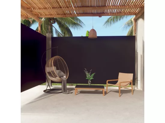Auvent latéral rétractable Noir 220x600