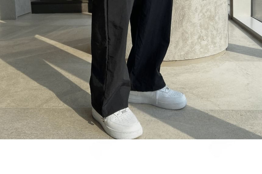 SeoulPop - Effen rechte broek met elastische taille