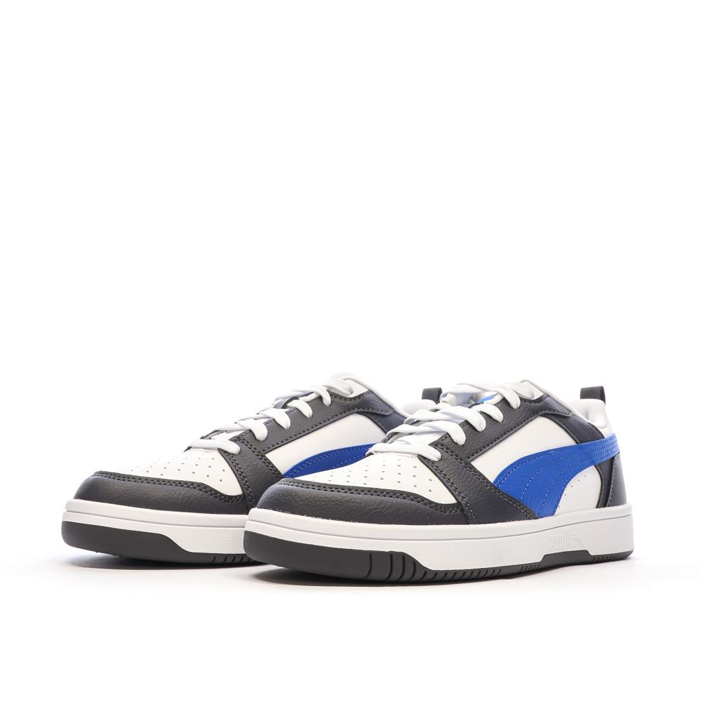 Puma Baskets Noir/Blanche/Bleu Fille Puma Rebound